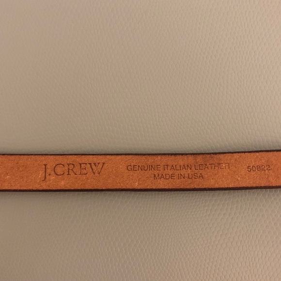 J.Crew Metallic Classic Leather Belt - Picture 3 of 4